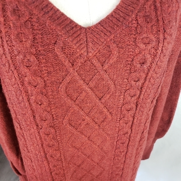 Permanent Cable Knit Sweater Dress Cotton Blend Size M - Picture 6 of 10